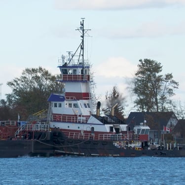 A port side view of Great Lakes tugboat Albert.