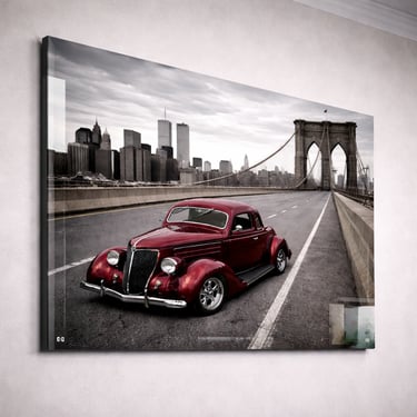 36 Coupe Brooklyn Bridge Mockup