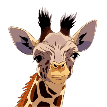 Thumbnail of Baby Giraffe graphic art print — Primal Gaze.