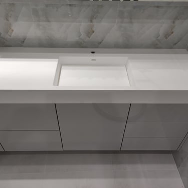 ΝΙΠΤΗΡΑΣ ΜΠΑΝΙΟΥ MATRIX 2 150Χ50Χ13CM SOLID SURFACES