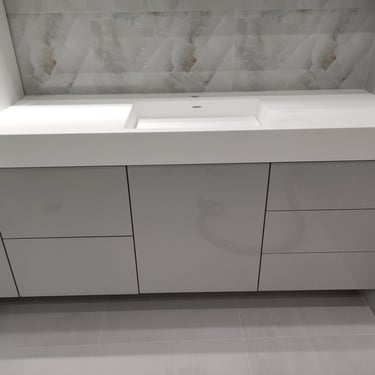 ΝΙΠΤΗΡΑΣ ΜΠΑΝΙΟΥ MATRIX 2 150Χ50Χ13CM SOLID SURFACES