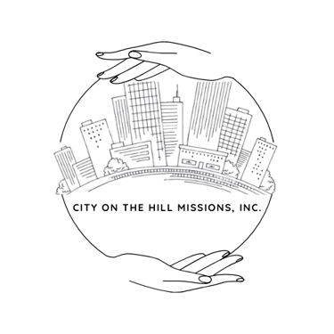 a city skyline with buildings and a black background
