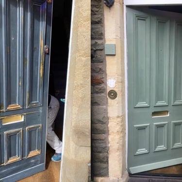 Photo of front door painting