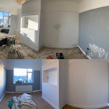 Photo of decorated front room