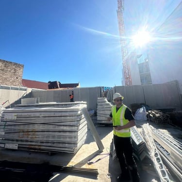 Tony & George Eleter on the Construction site