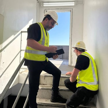 Tony & George Eleter on the Construction site
