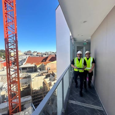 Tony & George Eleter on the Construction site
