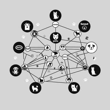 Network of connecting pet brands with communities