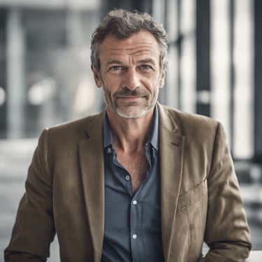 An industrial scene featuring various interconnected machinery and pipes mounted on a building. The image shows a large cylindrical tank with rusted sections and insulated piping. Several vertical and horizontal metal pipes are visible, some of which show signs of rust. The background consists of an old, weathered wall with small windows, and a piece of industrial equipment is wrapped with white insulation material.
