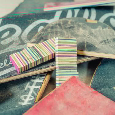 Recycle skateboard wood handle DIY