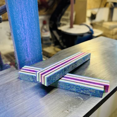 recycled skateboard making a handle wip