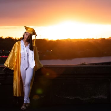 senior photography sunset