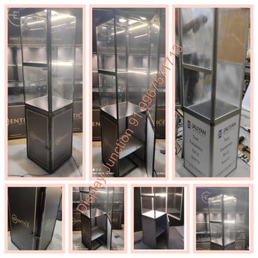 Folding type slim design tower for Jewelry necklace displays 