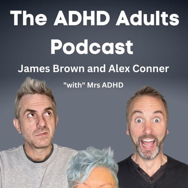 A picture of the presenters of The ADHD Adults Podcast