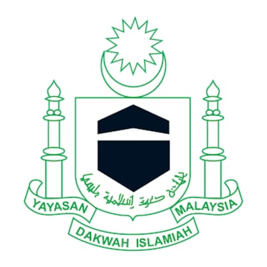 Official logo of Yayasan Dakwah Islamiah Malaysia featuring the Kaaba, minarets, and star and crescent.