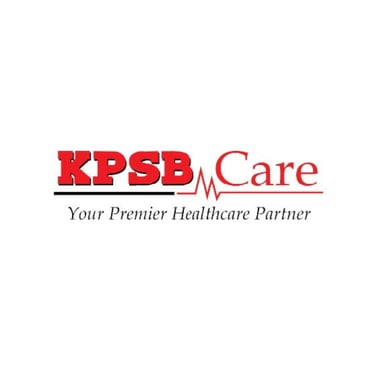 KPSB Care healthcare logo with heartbeat pulse line and slogan Your Premier Healthcare Partner.