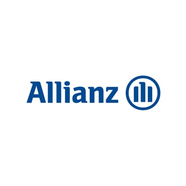 Official Allianz insurance company logo in blue text with a circular emblem on a white background.