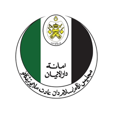 Official emblem of the Terengganu Islamic Religious and Malay Customs Council with Jawi script.