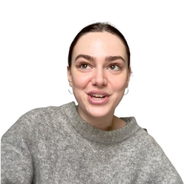 a happy customer smiling