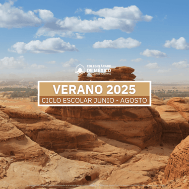 Portada Ciclo Escolar Verano 2025 en Colegio árabe de México