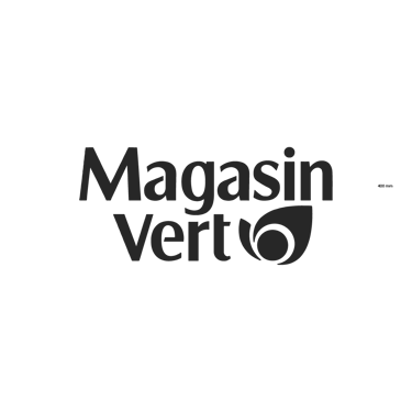 Logo Magasin Vert – support print et digital par Lucie Derrien, graphiste à Rennes