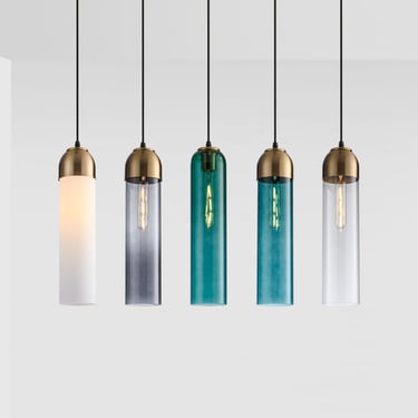 MNK-PD055 glass decorated led pendant light with edison bulbs old style dinning room lights