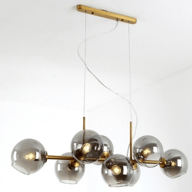 MNK-PD068 Smoky glass balls molecular lamp with blubs for interior
