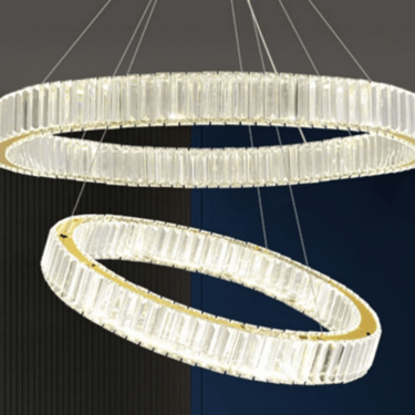 MNK-047 beautiful crystal gold decor led pendant light