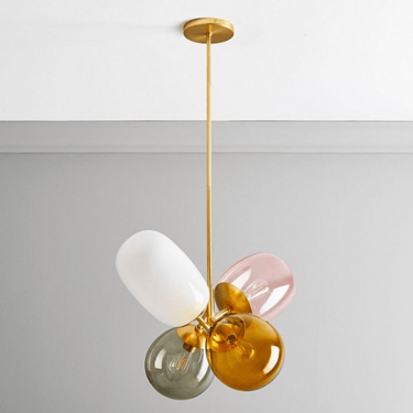 MNK-PD051 Four-color glass four-leaf clover chandelier