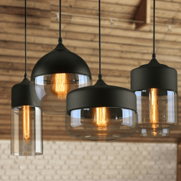 MNK-PD074 Retro clear glass chandelier