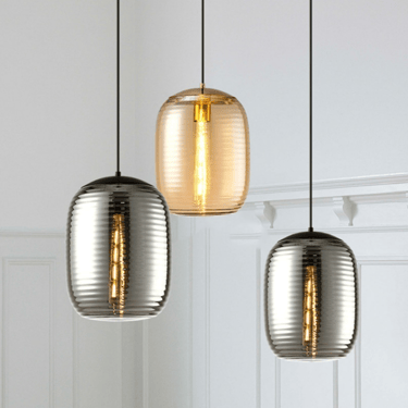 MNK-PD059 textured glass chandelier