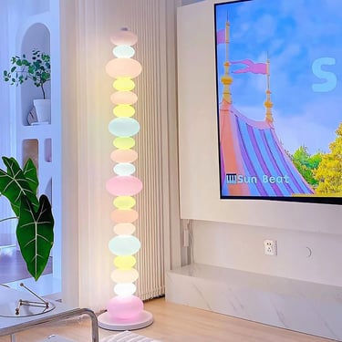 MNK-FL179 colorful candy glass led floor lamp baby room lighting indoor floor light