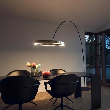 0450 Edge Modern LED Stehlampe Schwarz/Gold Schlaf/Wohnzimmer Metal