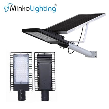 MNK-WL004A a solar powered street light with a solar panel