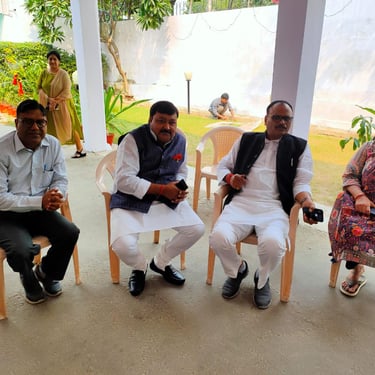 Natwar Goyal with Deputy CM Brijesh Pathak