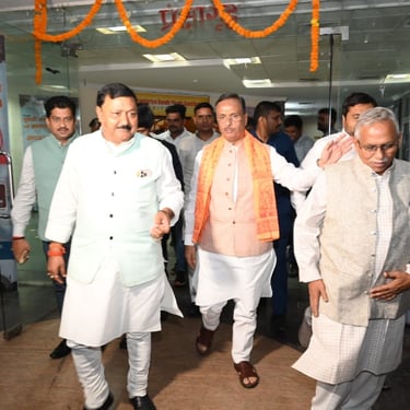 Natwar Goyal with Deputy chief Minister of Uttar Pradesh
