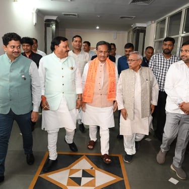 Natwar Goyal with Deputy CM UP