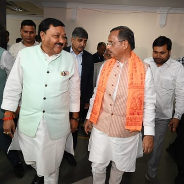 Natwar Goyal with Deputy CM of UP