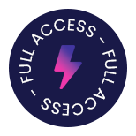 Pricing table badge for Full Access