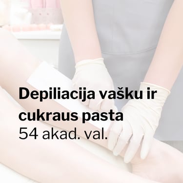 Depiliacijos vašku ir cukrumi kursai
