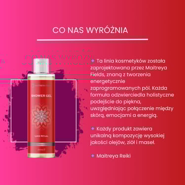 Maitreya Fields Love Ritual holistyczny żel pod prysznic z Maitreya Reiki