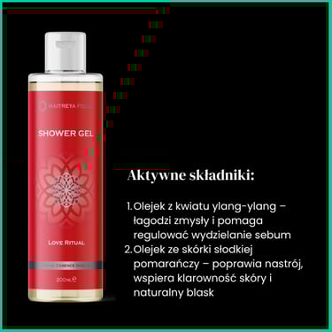 Maitreya Cosmetics Love Ritual zel pod prysznic programujacy podswiadomosc