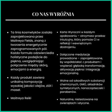 Kosmetyki energetycznie programowane przez Maitreya Fields