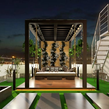 Professional terrace garden services in Bangalore creating green rooftop outdoor spaces