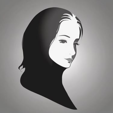 woman wearing black crew-neck shirt