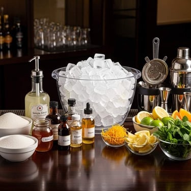 Open bar vibrante com uma variedade de garrafas para festa