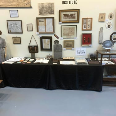 school ribbon, bag, old photos