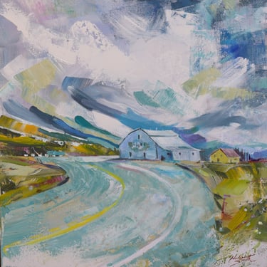 High on Milk - Painting by Sharon Wadsworth-Smith