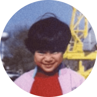 small moso with a bowl cut