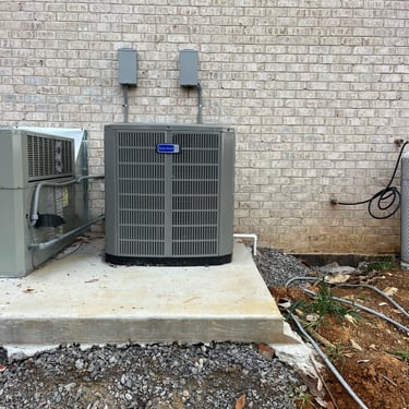 HVAC installation to provide heating and cooling